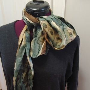Signed water color scarf